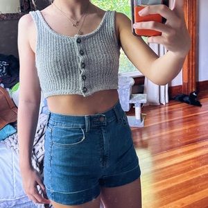 Forever 21 Sweater Crop Tank Top